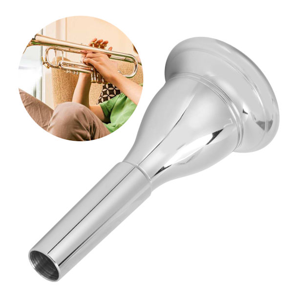 Tuba Horn Mundstykke 13,3mm Bas Holdbar Kobber Musikinstrument TilbehørSølv