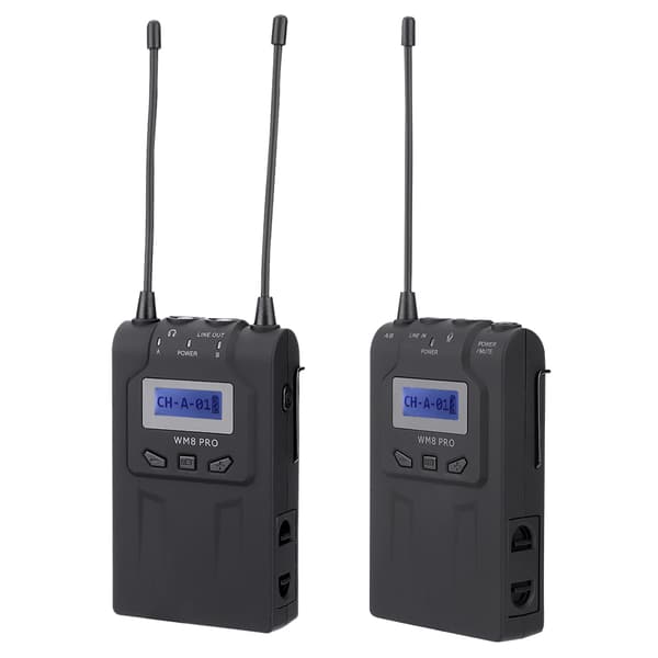 BOYA BY-WM8 Pro K1 UHF trådløst Lavalier mikrofonkit til ENG-videokameraer