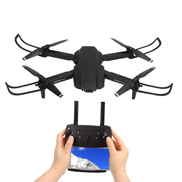 E99 Pro2 RC Mini Drone WIFI Fällbar Drone med 4K HD Daul Kamera Flygfotografering Quadcopter