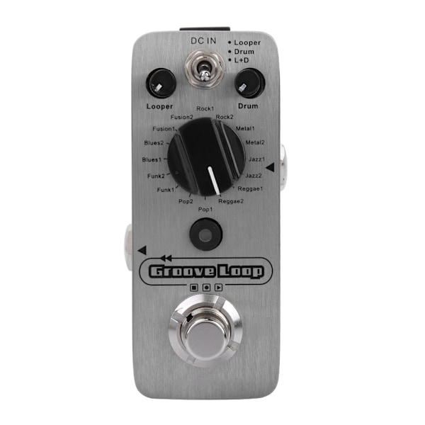DC 9V/120mA Loop Drum Machine Looper Effektpedal 16Bit 44.1kHz