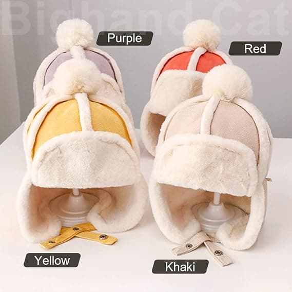 Baby Boy Ushanka Øreklapper Vinter Trooper Hat Unisex Børn Trapper Hat, 04