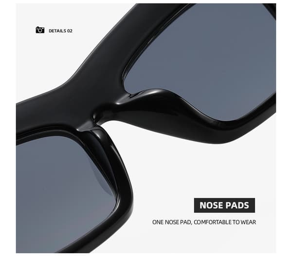 Bågfri dödskalledesign Cat Eye solglasögon UV400-skydd