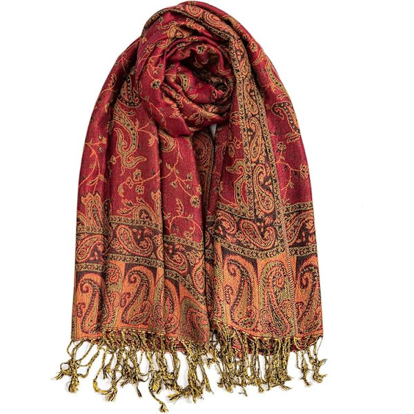 Pashmina-følelse Sjal Wraps for Kvinner Rave Myk Silky Sjal Reversibel Menn Sjal