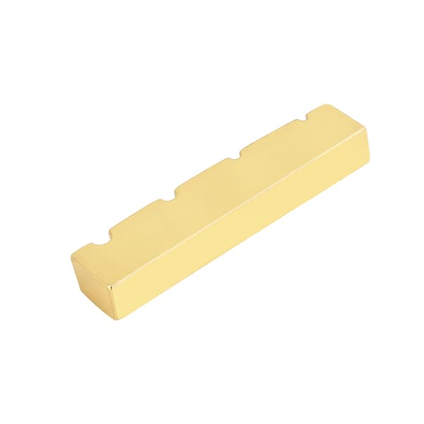 Brass Slotted Bridge Nut Gitarr Instrument Ersättning Delar för 4 Strängar Elektrisk Bas
