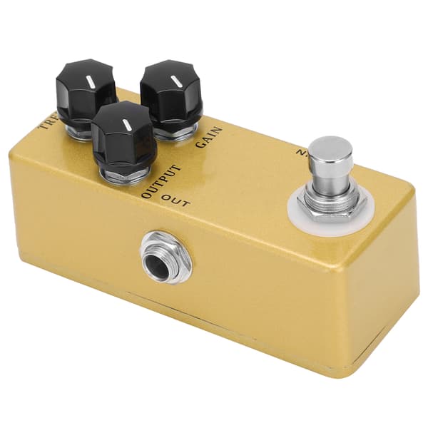 Overdrive-effekt Treble Output Gain 3 Knoppkontroll Metallskal Elgitarrtillbehör