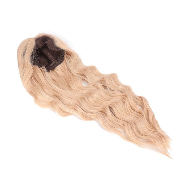 Gradient Färg Lång Lockig Peruk Syntetiskt Hår Spets Peruker Cosplay för Kvinnor Dam