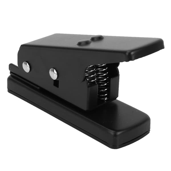 DIY Guitar Pick Punch Maker Cutter Tool Med 2 Guitar Pick Strips (Sort)