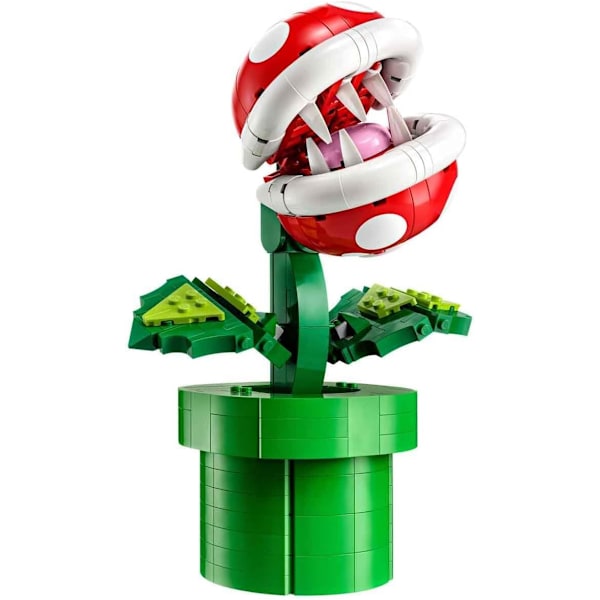 Byggkloss Super Mario Piranha Plant, Bygg och Visa Upp Samlarobjekt från Super Mario Brothers för Vuxna och Tonåringar, Födelsedagspresent till Spelare och Super Mario-Fans