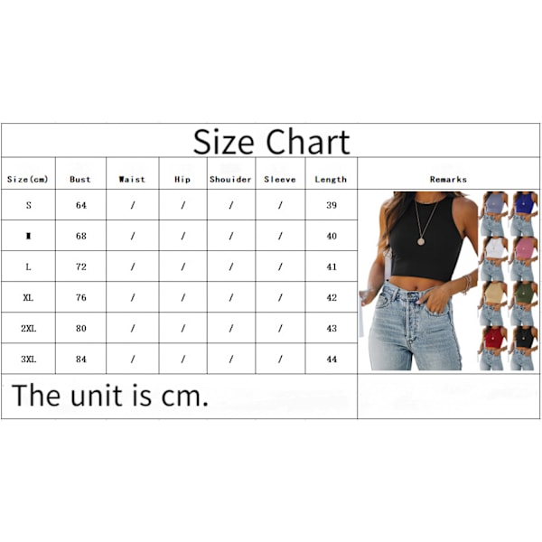 Kvinde Sexet Ærmeløs Racerback Tank Top Halterneck Crop Top --- Lyseblå (Størrelse M)