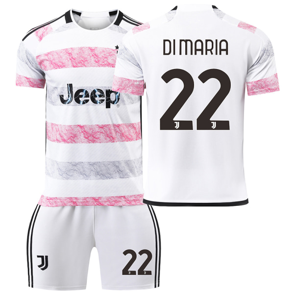 23/24 Juventus vierasjalkapallopaita lasten setti No.22 DI MARIA Children's size22