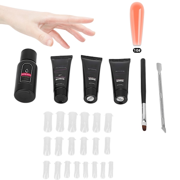 Förlängningslimset DIY 30ml Förlängningslimverktyg Set Present till Nagelkonst Nybörjare Älskare