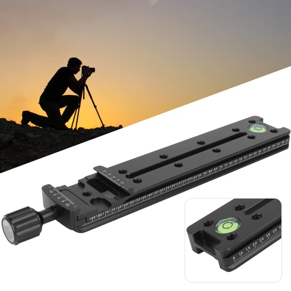 Aluminiumslegering Longboard Quick Release Plade Clip Adapter Kompatibel med Arca Kuglehoved 200mm