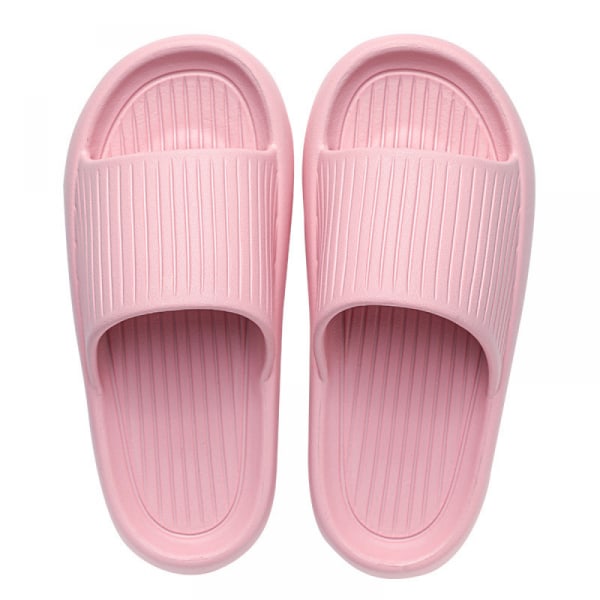 Sklisikre tykke såleslippers Massasjeskum Badslippers Supermyke God spenst Hurtigtørkende Hjemmeslippers for kvinner-Rosa
