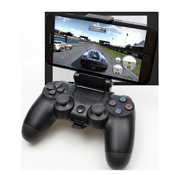 Telefonklipsholder til PS5-controller Gamepad, mobilholder til PS5 DualSense-controller, foldbar, justerbar, smartphonestøtte