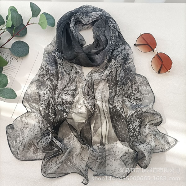 Naisten kevyet huivi, muodikkaat huivi, kukkakuvioinen huivi, huivi, pashmina, W44