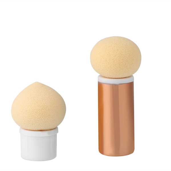 2pcs Sponge Glitter Powder Dotting Gradient Brush Pen Nail Manicure Tools Gold Rose