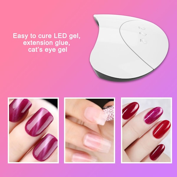 Professionel 36W Neglelampe LED-lampe Tørrer Gel Polish Hærdende Manicure Hvid