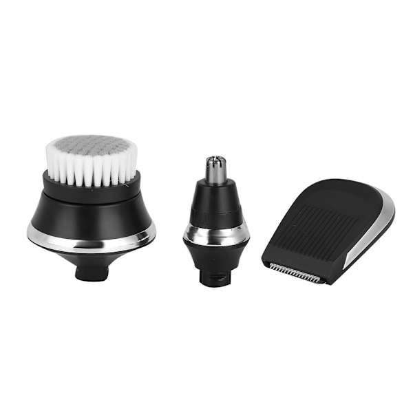 Men Rotary Three Blade Head Electric Beard Shaver Nose Hair Razor Set