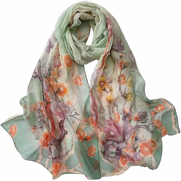 Scarfs for Women Lightweight Scarves Elegant Floral Pattern Sheer Scarfs Shawls Wraps