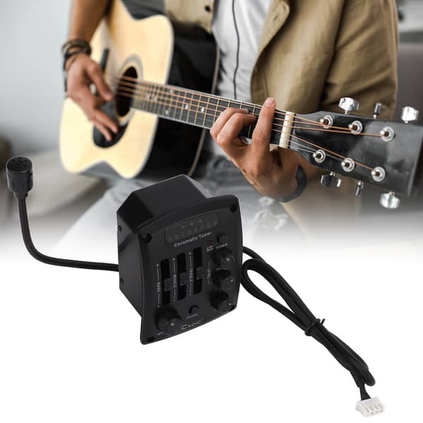 Guitar Pickup Equalizer Plast Elektroniske Komponenter Sort Musikinstrument Tilbehør