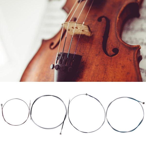 Violintillbehörssats Duksträng Stum Brosträng Justerare Kit för Violinersättningsdel