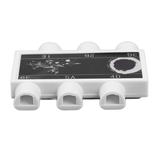 Guitar Streng Pitch Pipe Sort Sticker ABS Hus 6 Toner Tuning Pitch Pipe til Performance