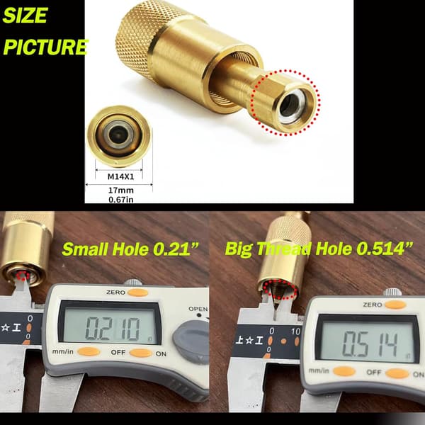 1/4\" Quick Disconnect Propanadapter til Campingovne & Bærbare Grills - Universal Gasfitting med Quick Connect Ventil, Sort
