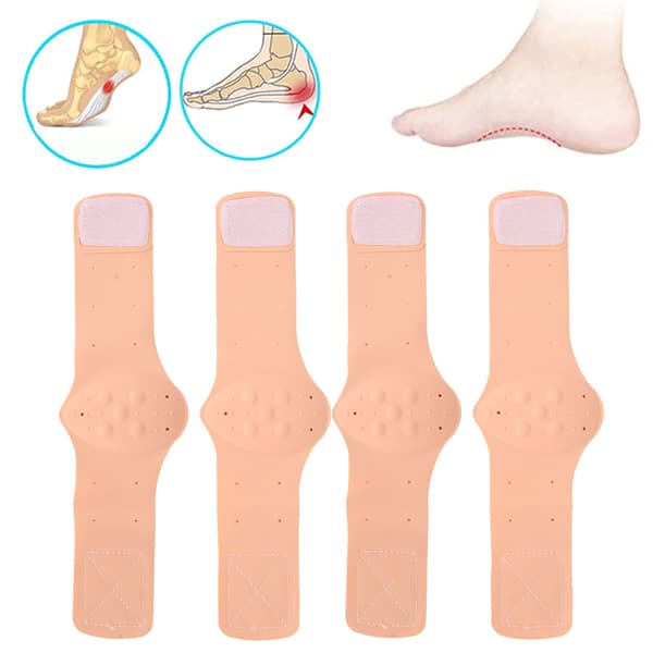 2 par Arch Pad Adhesive Support Silikon Innersåle Elastisk Flat Foot Care Tilbehør Lysere Hudfarge