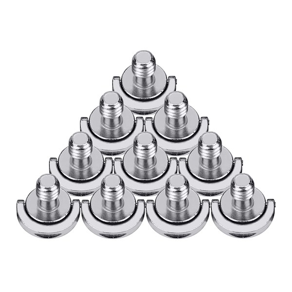 10 st Aluminiumlegering 1/4'' gängad skruv snabbkopplingsplatta stativtillbehör