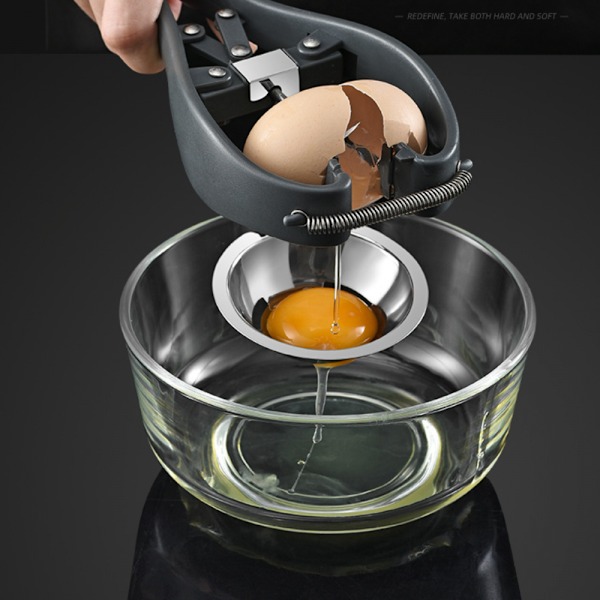 Egg Cracker, Rustfritt Stål Egg Åpner, Automatisk Egg Cracking Verktøy, Enkelt Eggeskall Cutter Rustfritt Stål Eggeskall Cutter Egg