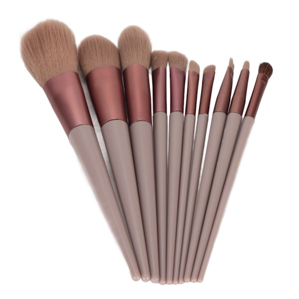 Makeupborste Set Löspuder Concealers Ögonskuggor Rouge Bärbar Hudvänlig Mjuk Lätt Kosmetisk Borste med Förvaringsväska