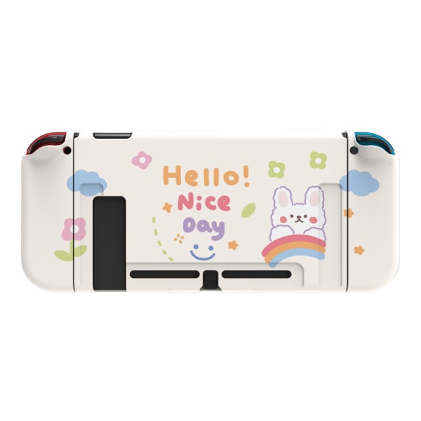 Dockbar Beskyttende Etui til Nintendo Switch, Sød Blød TPU Slim Etui Cover til NS Konsol og Joy-Con Controllere