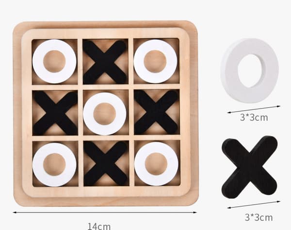 Træ XO Tic Tac Toe skak