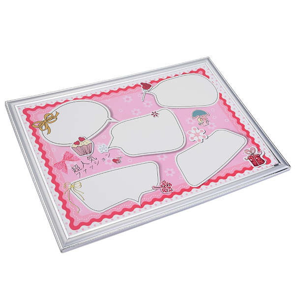 Skum negletips display ramme bærbar tom neglekunst display kort manicure værktøj pink