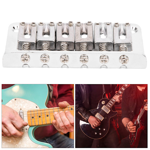 Gitarbro Barn Musikinstrument Tilbehør Holdbar Metall Standard Struktur 78mmSølv