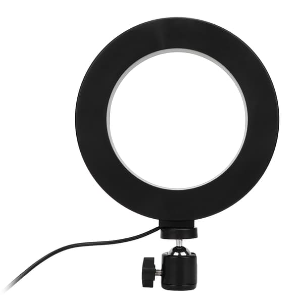 6 tommer LED-ringlys Live-udsendelse Selfie-fyldlampe Dæmpbar 3 lystilstande