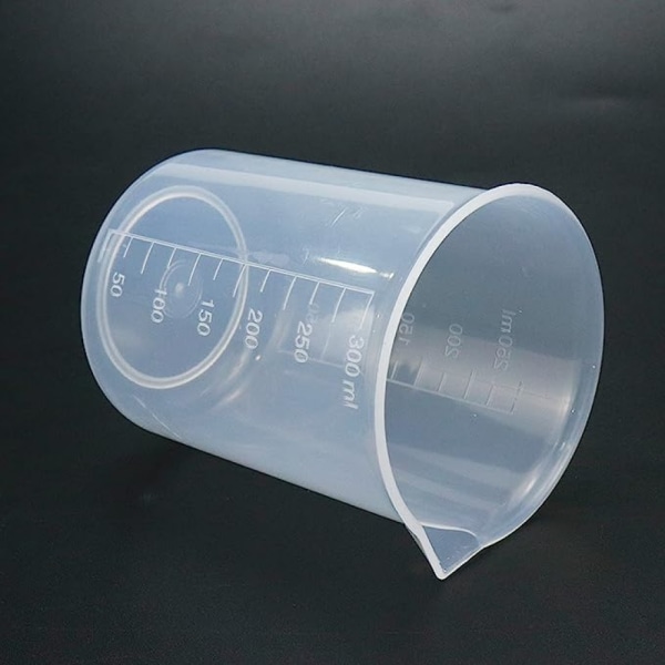 Kök Pp Mätkopp Vetenskaplig Plast Graderad Bägare Transparent 250ml-300ml, För Matlagning (3-delad Set)