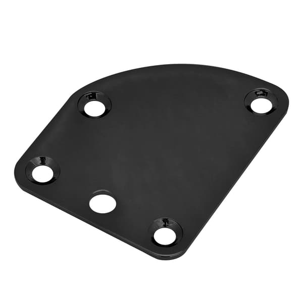 5-håls halsbricka för ST elgitarr Deluxe Style DIY reservdelar (svart)