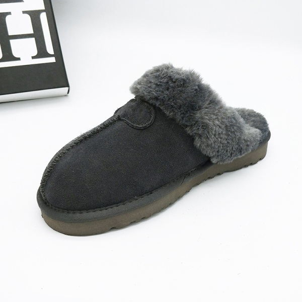 Ladies Winter Warm Snow Boots Slippers  grey  45