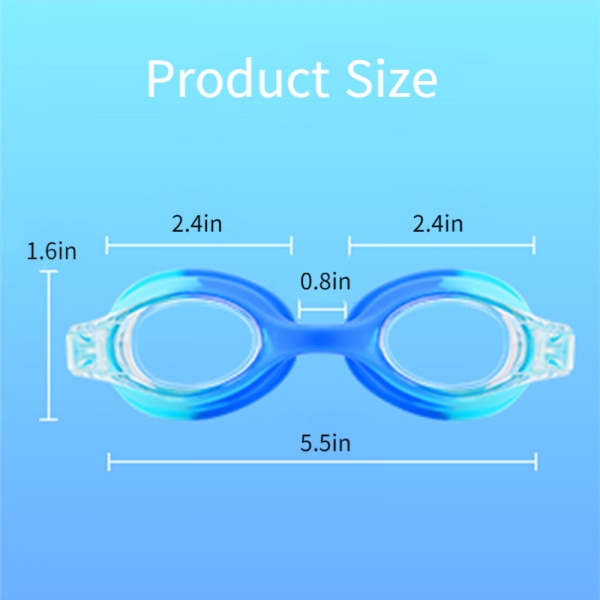 2-pack simglasögon för barn flickor pojkar 3-14 år, anti-imma 100% UV-skydd med reseväska (Iridescent)