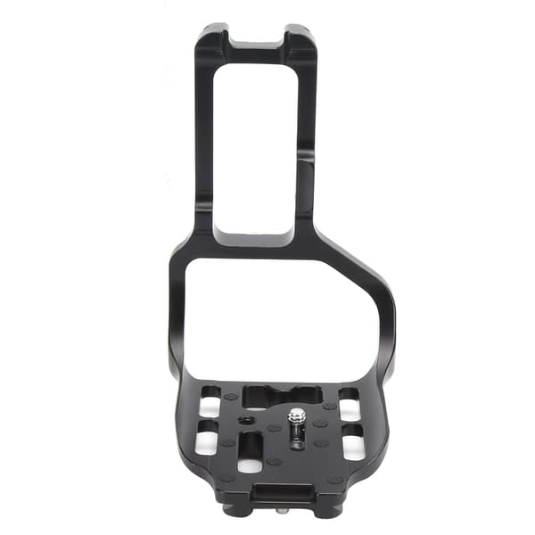 Aluminiumslegering Quick Release Plade Vertikal L-beslag Sort til Canon 5D3 SLR-kamera