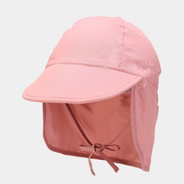 AVEKI Kids Sun Hat Outdoor Boys Girls Play Hat Neck Flap UPF 50+ Mesh Large Brim Quick Drying 4-8 Years Hiking Fishing, Pink