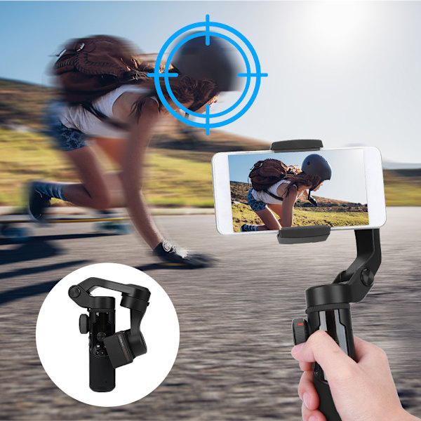 AOCHUAN SMART XR Telefon 3Axis Stabilisator Antishake Fällbar Smart Handhållen Kulled