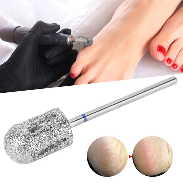 Rustfrit pedicure-bor i rustfrit stål, tilbehør til fodfil, slibning og polering A1C