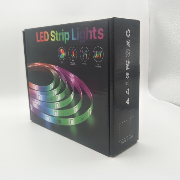 LED-ljusremsa set rgb flexibel lågspänning 44 knappar infraröd självhäftande 5050 Bluetooth ljusremsa set 15m*2（30m） 12V