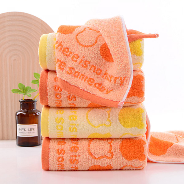 Snabbtorkande badlakan i 100 % bomull (13,7 tum L x 29,5 tum B), smal och lätt design, texturerad dubbelväv, låg luddbildning, absorberande 2-pack gult