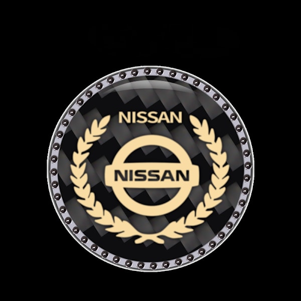 To-pak bilmotor start-stop knapdæksel klistermærke trykknap start tændingsknap (Nissan)