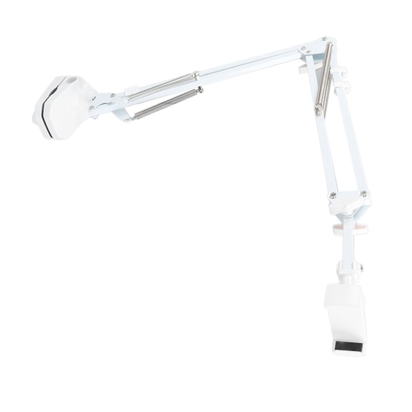 Mobiltelefon Lazy Holder Smartphone Mount Bracket Svanhalsklämma Stativ Flexibel Lång Arm Justerbar Vit