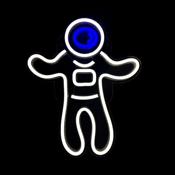 Kreativ astronautform LED-neonskylt Neonlampa USB-driven atmosfärsljus