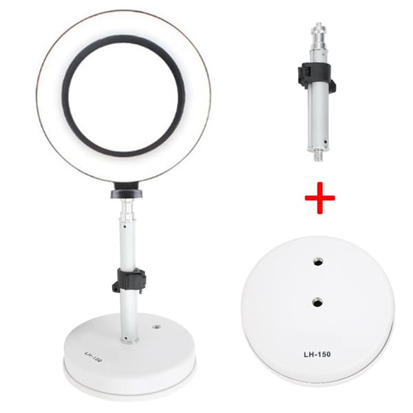 NiceFoto LH-150 Bordlampeholder Ring Fyldlysbeslag til Skønhed Liveudsendelse